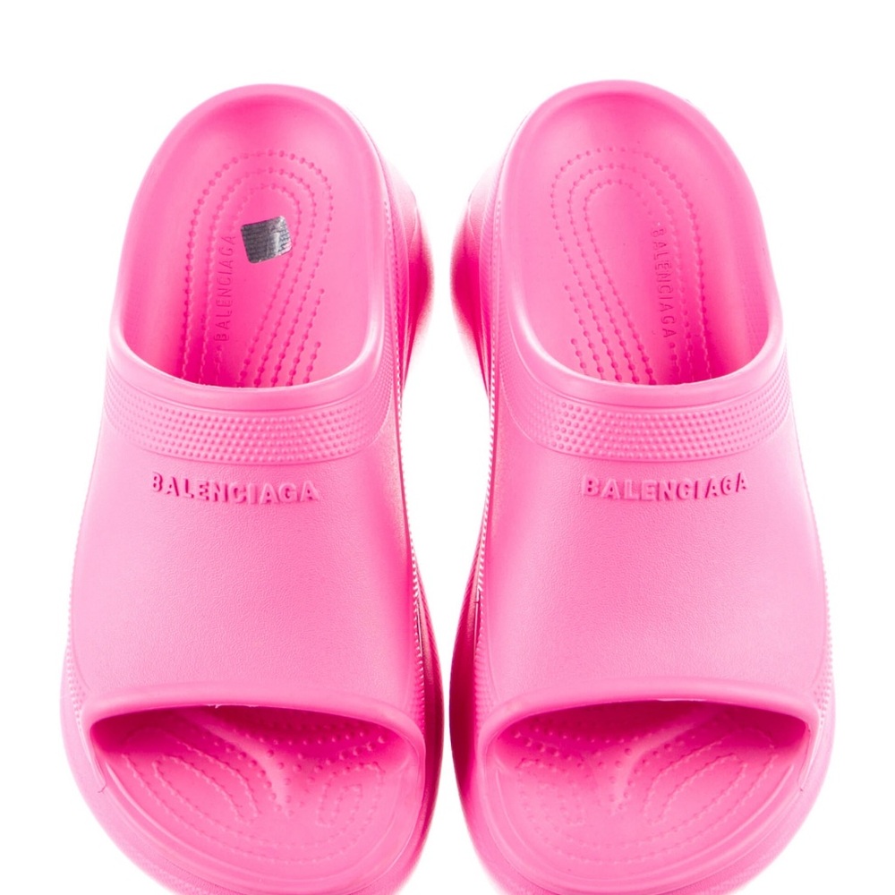 Balenciaga Vibrant Pink Slides - Picture 4 of 5
